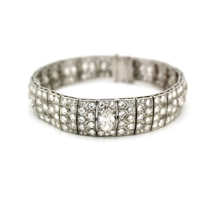 Bracelet, Art deco, diamonds